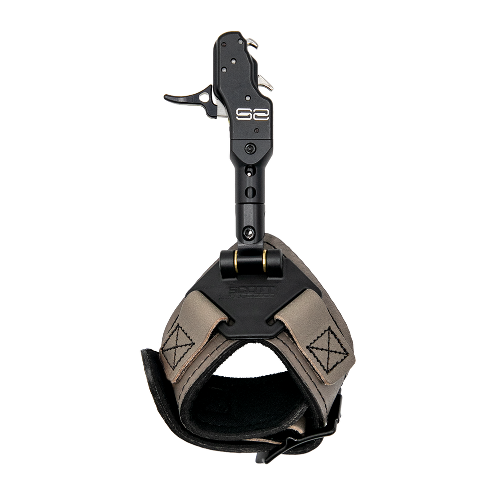 Scott Archery S2 Solid Dual Sear Buckle Strap Bow Release - Black