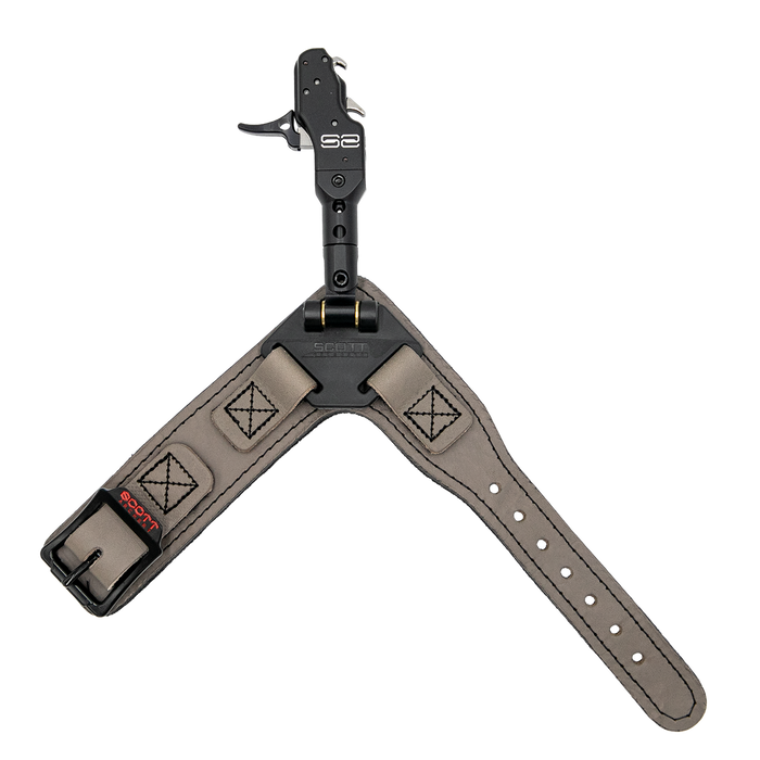 Scott Archery S2 Solid Dual Sear Buckle Strap Bow Release - Black