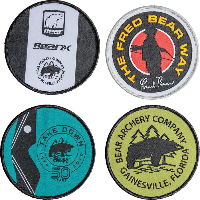 Bear Archery Classic Bear Stitch on Patches - Set of 4