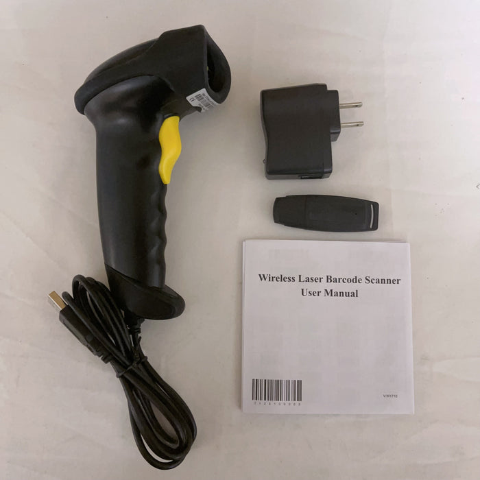 USB Laser Barcode Scanner Wired Handheld Bar Code Scanner Reader - Black