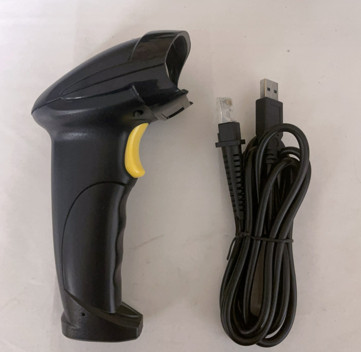 USB Laser Barcode Scanner Wired Handheld Bar Code Scanner Reader - Black