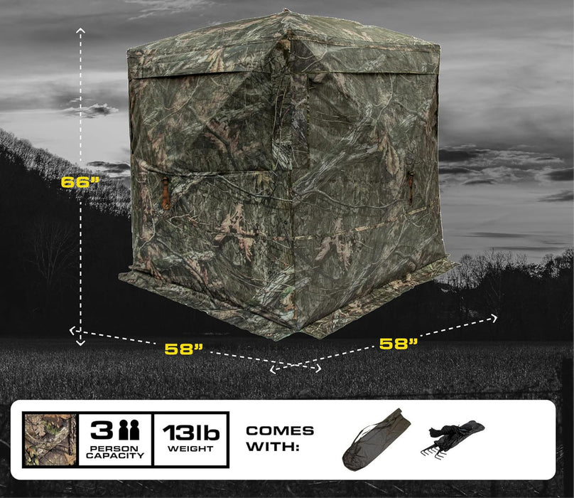 SAS Blinds 180 See Through Blind - Realtree Edge/Mossy Oak Break Up Country