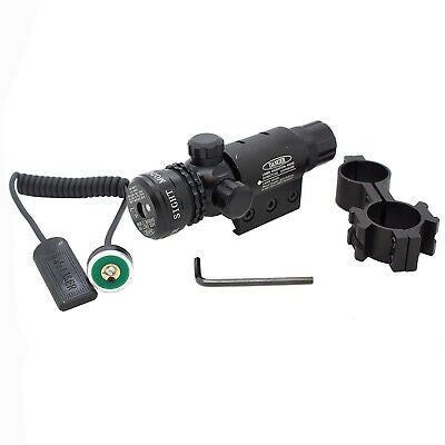 Tactical Red Laser Sight Mount Remote Pressure Switch Picatinny Rail - Open Box