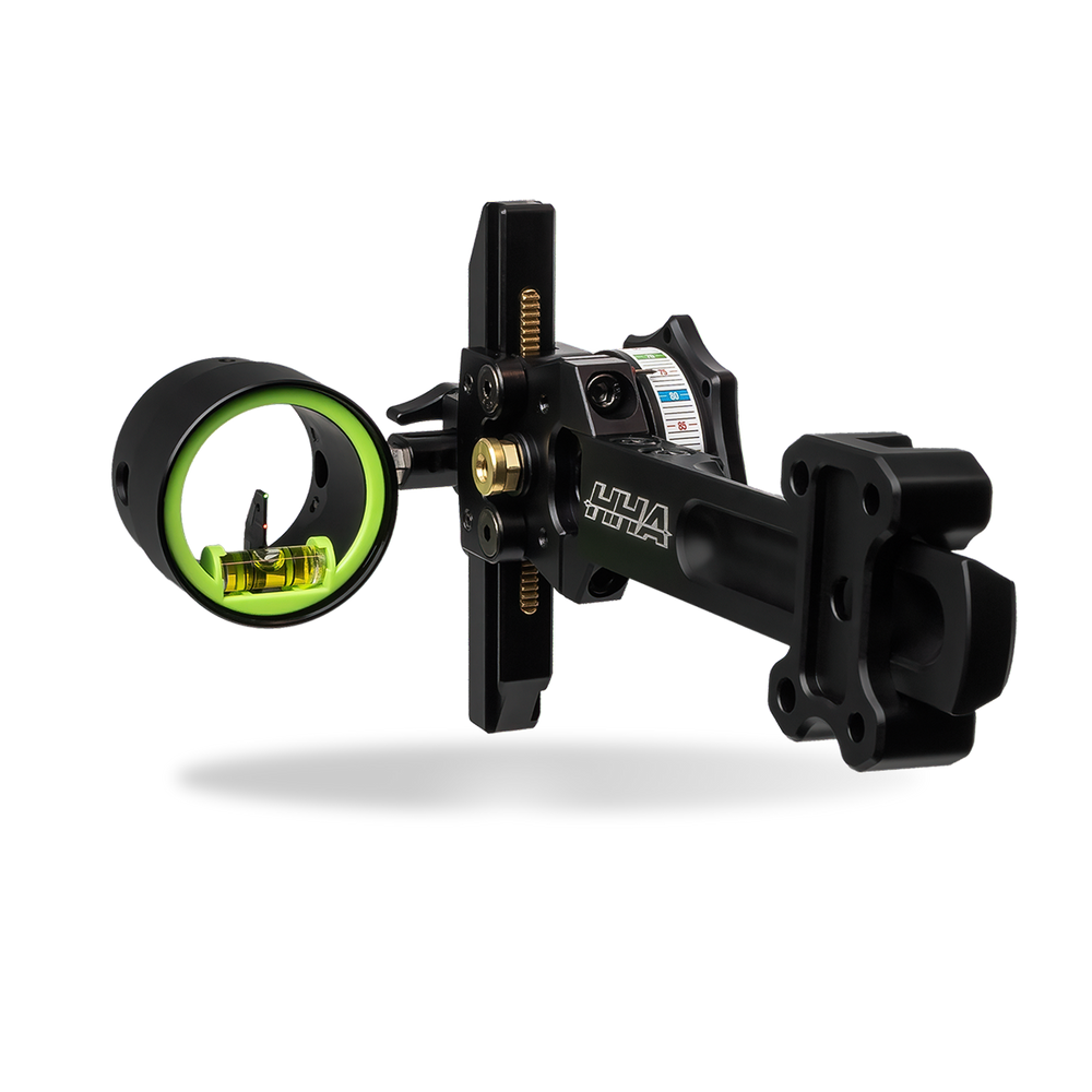 HHA NYTRX X2 Two Pin 4"- 5" Dovetail Mount Sight .019 Green and Red Pins - RH