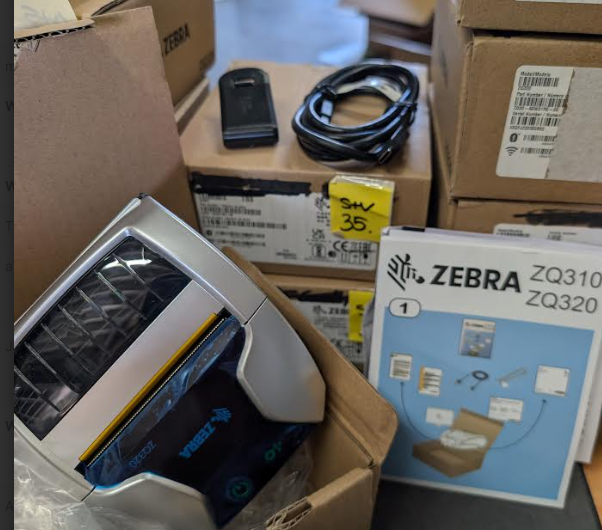 Zebra ZQ320, Mobile Receipt Printer, Black/White, Direct thermal