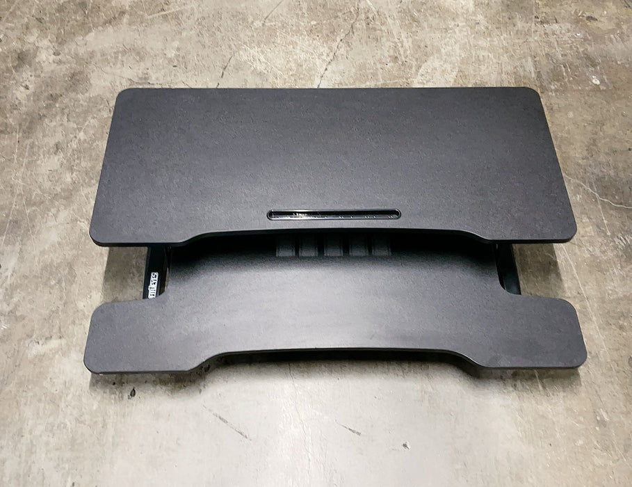 36in Standing Desk Converter Desk Riser for Dual Monitors w/ Keyboard Tray- Used