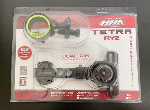 HHA Tetra Tournament Edition Short Bar RYZ 2510 w/.010 2-pin 1-5/8" Scope - Used