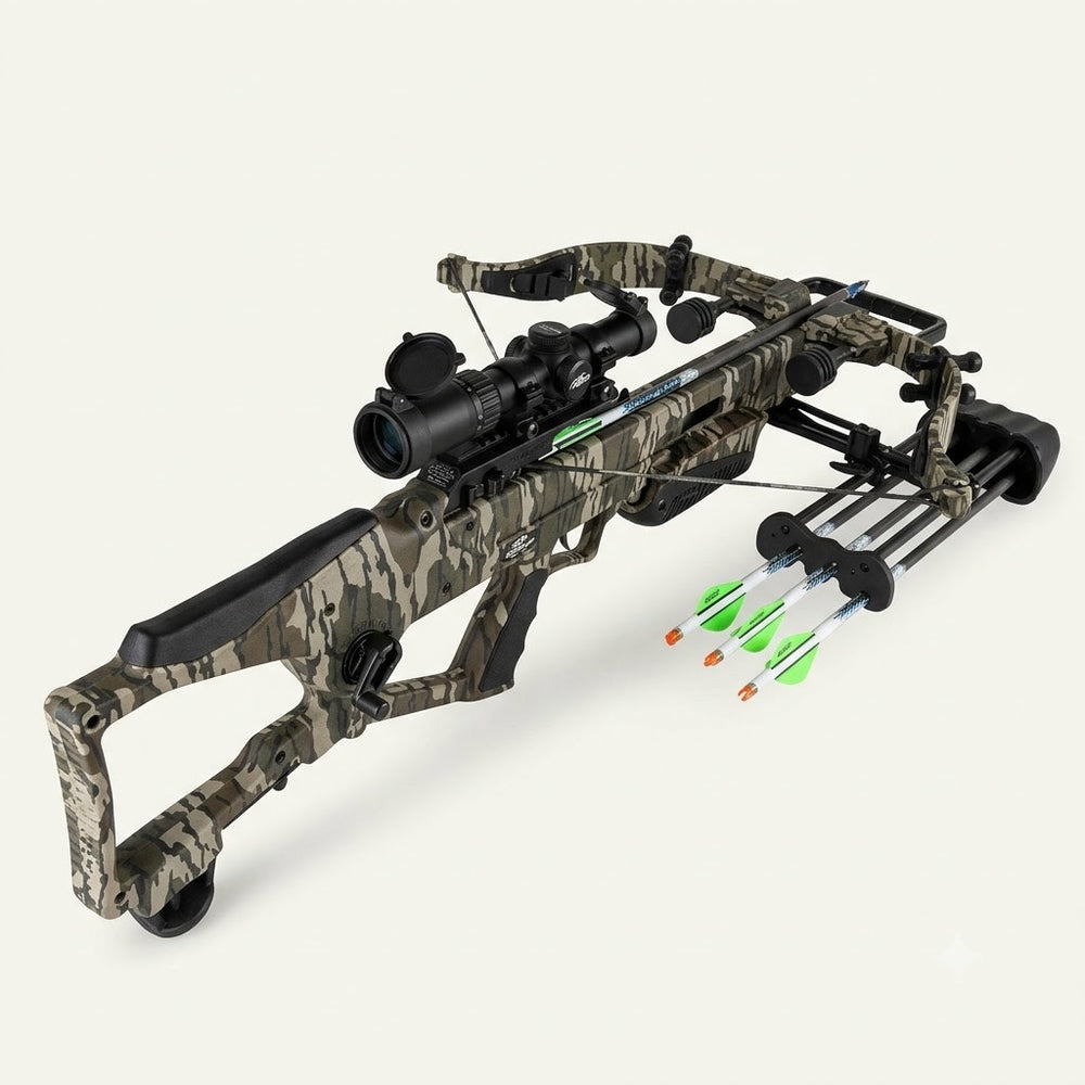 Excalibur RevX Crossbow w/ Overwatch Scope - Mossy Oak Bottomland