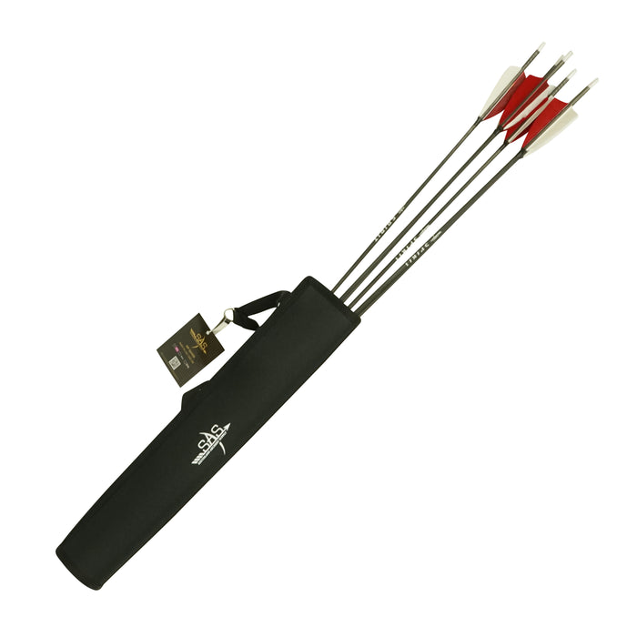 SAS Archery Side Tube Quiver with Belt Clip Black - Open Box