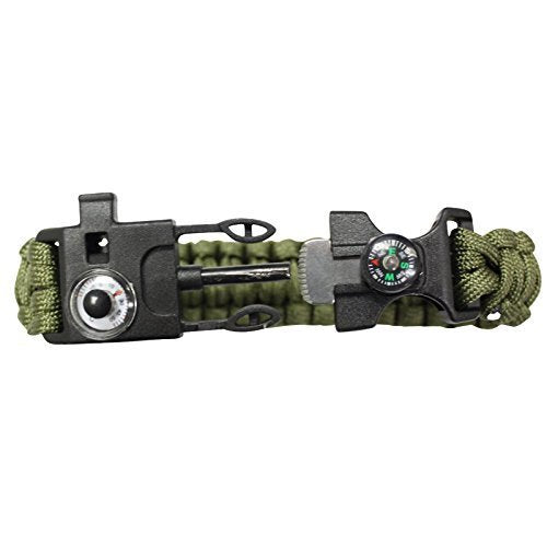 SAS Survival Paracord Bracelet with Whistle/Compass/Thermostat