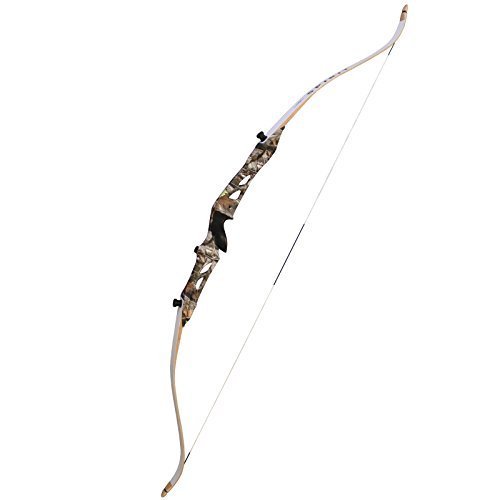 thumbnail image 2 of Shatterproof Camo Hunting Bowstring For Recurve & Longbows With Beaver Silencers (54" Length) 2 of 10