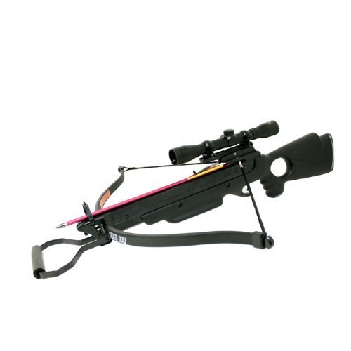 150 Lbs Wizard Hunting Crossbow 4x32 Scope Package with Arrows - Open Box