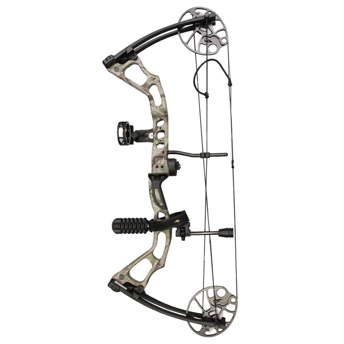 SAS Feud 70 Lbs Compound Bow Travel Package w/ 6 in 1 Bow Accessory Kit