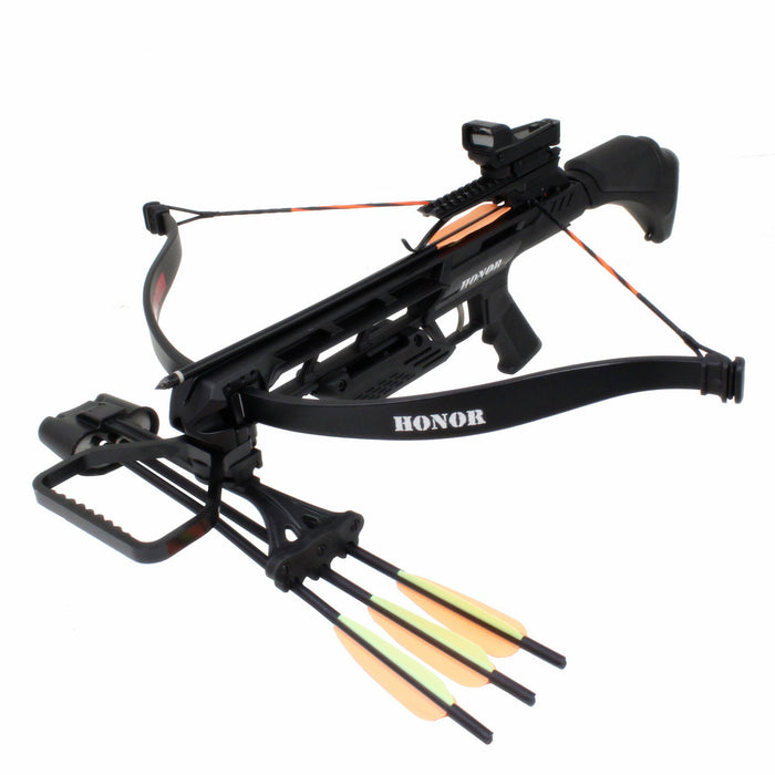 SAS Honor 175lbs Recurve Crossbow Red Dot Scope Package w/ Quiver - Open Box