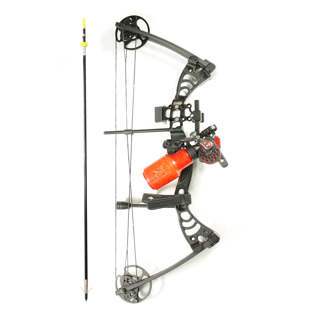 cajun archery hybrid bow fishing bowfishing reel Scorpii Bowfishing Bow Cajun Winch Pro Package