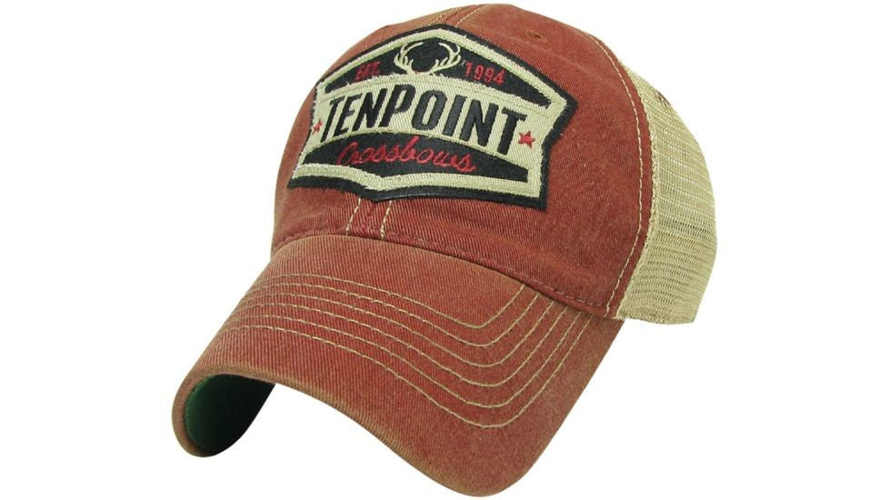 TenPoint Crossbow Patch/Embroidered Hat - Red/Camo/Black