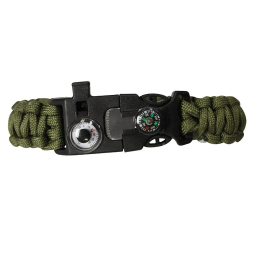 SAS Survival Paracord Bracelet with Whistle/Compass/Thermostat/Fire Starter