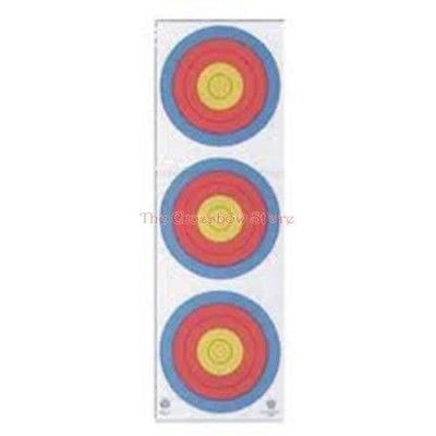 Maple Leaf 4-Color Fita Official 3-Spot Vertical Hunting Archery Target Face