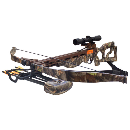 SAS Desert Hawk 225lbs Next G1 Camo Recurve Crossbow 4x32 Scope Package-Open Box