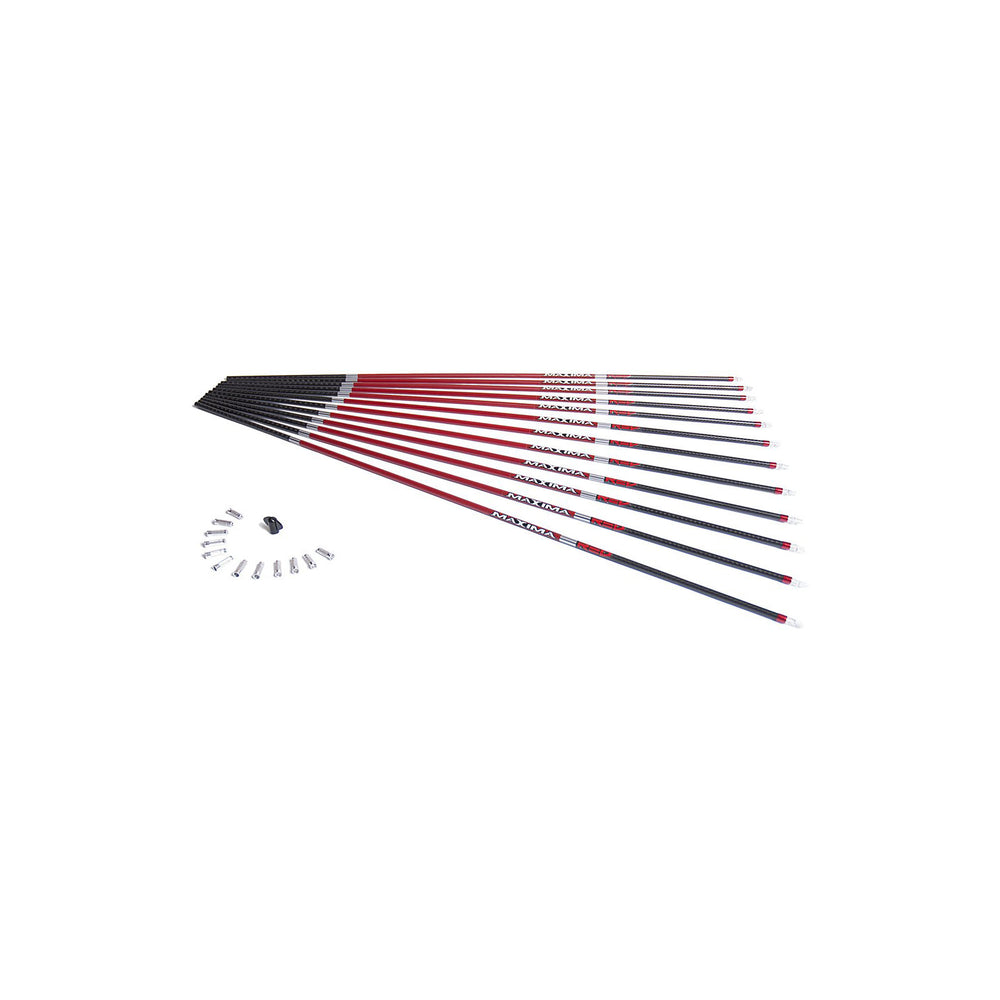 Carbon Express Maxima RED Carbon Arrow Shaft with Dynamic Spine Control, 12-Pack