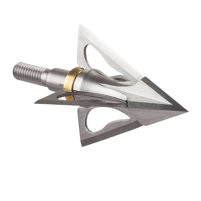 Wac'Em Archery 4 Blade Broadheads 100 Grain Silver Color - 4/Pack