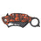SAS 4.5" Orange/Black Zombie Killer Tactical Spring Assisted Pocket Knife