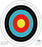 SAS 10-Ring Paper Target Face High Quality Paper Material Approx. 60 cm/ 24 in