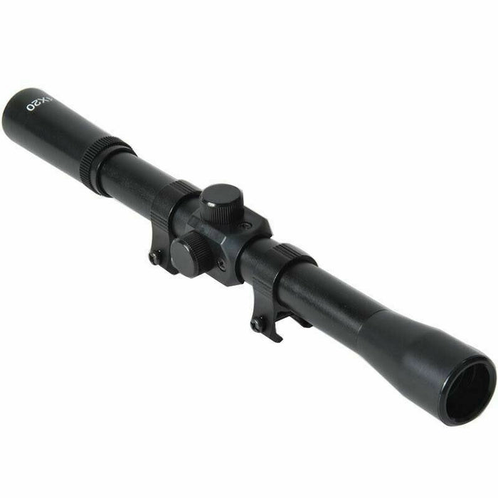 4 x 20 Scope for Hunting Crossbows Rifle Airsoft Black Color - Open Box