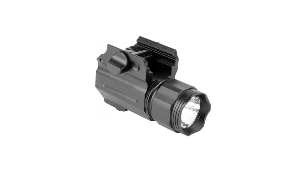AIM Compact Red/Blue/Clear Cree LED 330 Lumens Flashlight Aluminum - Black