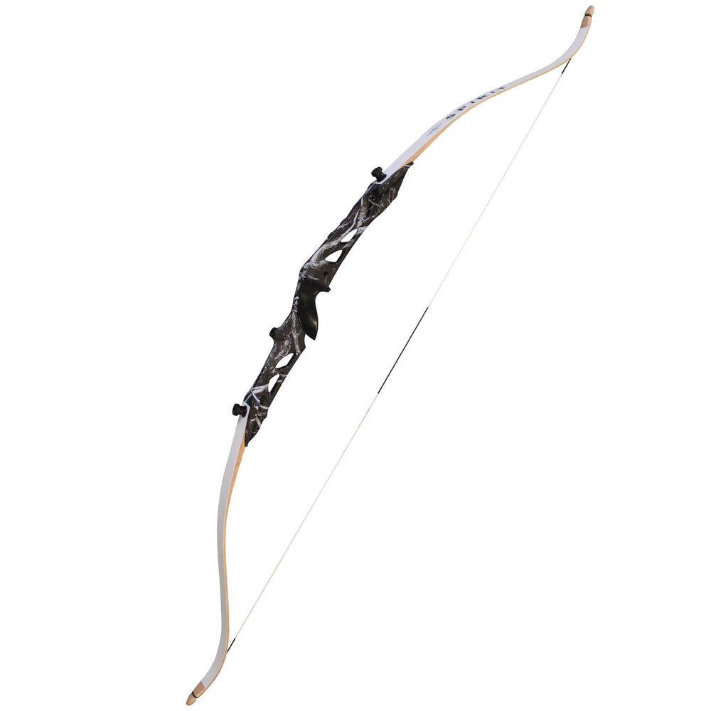 SAS Explorer Metal Riser Takedown Recurve Bow Black Limbs 22lbs - Open Box
