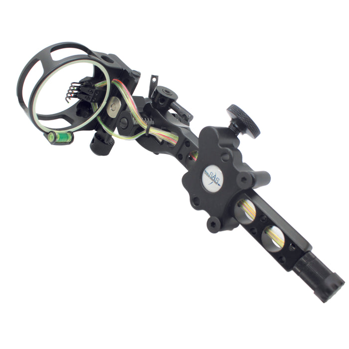 SAS 5 Pins 019" Bow Sight w/ Micro Adjust Detachable Bracket LED Light- Open Box