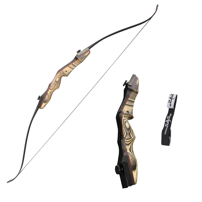 ZSHJGJR Takedown Arco Ricurvo 20lbs Tradizionale Arco di Legno Archi Ricurvi Arc de Chasse Tradizionale Longbow in Legno per la Pratica del Tiro con L'Arco (Nero-bianco/arco freccia ZSHJGJR Takedown Arco Ricurvo 20lbs Tradizionale Arco di Legno Archi Ricurvi Arc de Chasse Tradizionale Longbow in Legno per la Pratica del Tiro con L'Arco (Nero-bianco/arco freccia