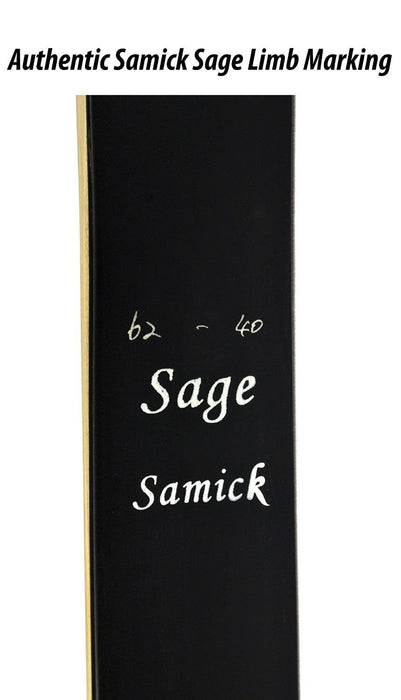 Samick Sage Takedown Recurve Tradtiional Bow 62" Long 50lbs LH - Open Box