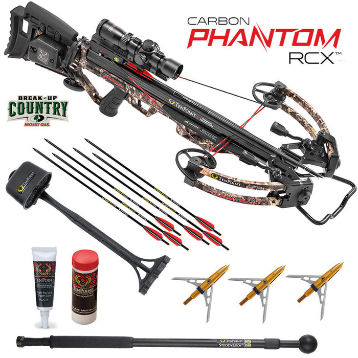 TenPoint Carbon Phantom RCX Crossbow Package with RangeMaster Pro Scope, ACUdraw
