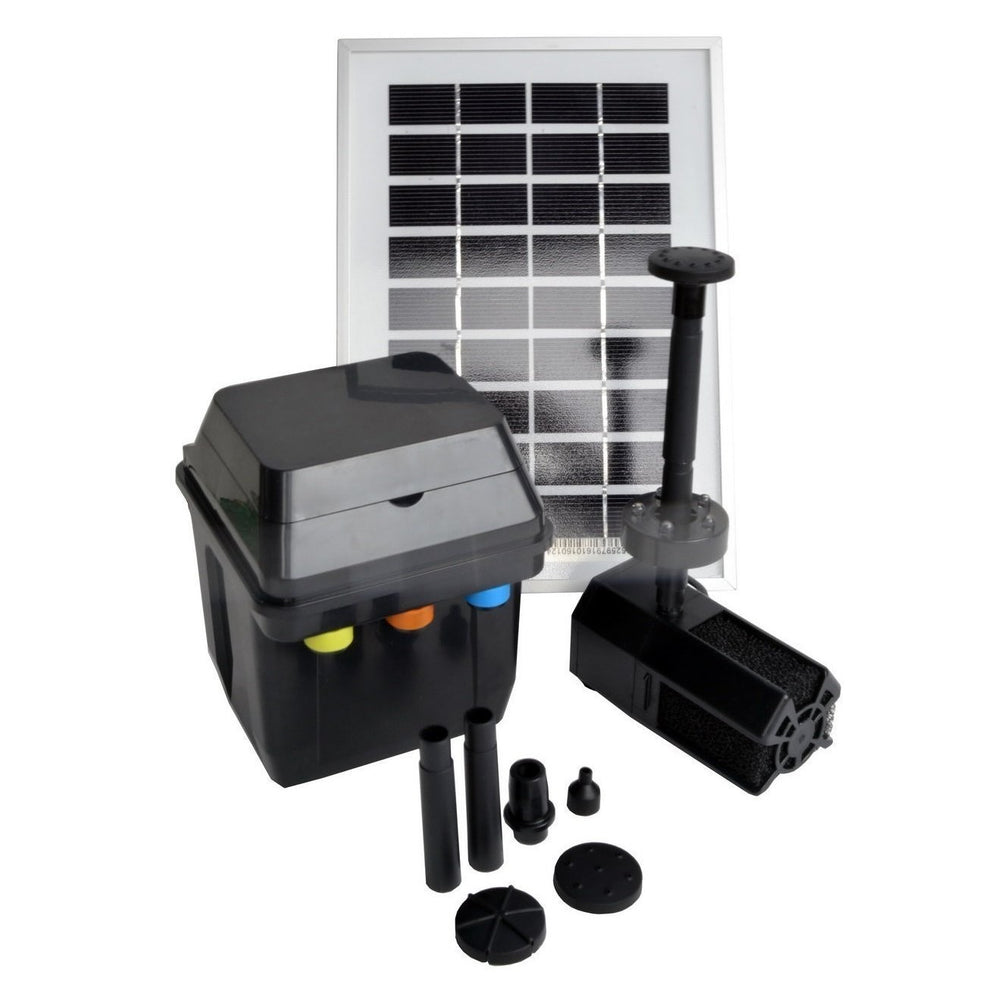 ASC 3 Watt Solar Panel with Water Pump Battery LED Kits for Pond Pool - Open Box