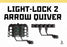 Trophy Ridge Light-Lock 2-Piece 5 Arrow Lighted Black Quiver for Compound Bow
