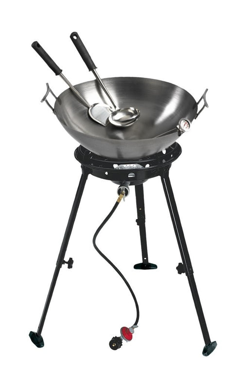 Eastman Outdoors 37212 Outdoor Gourmet 22 Inch Carbon Steel Wok Kit