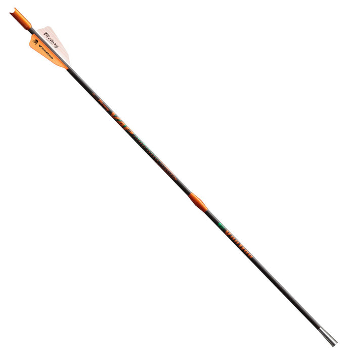 Victory Archery Voodoo 20"/22" Carbon Crossbow Bolt w/ Flat Nock Fletched-3/Pack