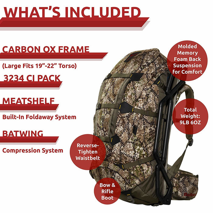 Badlands Carbon Ox External Frame Hunting Backpack