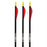 PSE Archery Explorer Black/White/Red Arrows 26" or 28" - 3/Pack