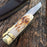 12.5" BONE COLLECTOR Hunting Knife Retractable Blade BOWIE With SHEATH REAL Bone