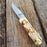 12.5" BONE COLLECTOR Hunting Knife Retractable Blade BOWIE With SHEATH REAL Bone