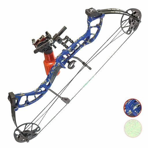 Muzzy LV-X Bowfishing Kit with Bow, Reel, Line, and Arrow Rest