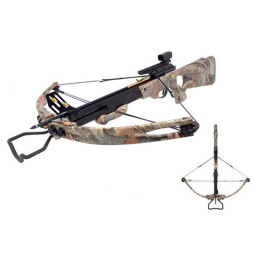 SAS Panther 150lbs Compound Crossbow 280 FPS Black w/ 4 Aluminum Bolts- Open Box