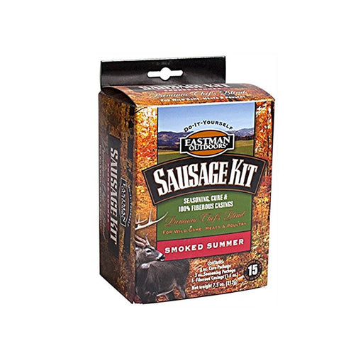 Eastman Outdoors Summer Sausage Kit-Seasoning/Casings for up to 15lbs of sausage