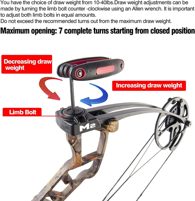 Topoint M2 Youth Compound Bow Package 290FPS Lightweight 3 Colors - Right Hand