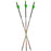 Carbon Express Adrenaline XSD Hunting Arrows 350 Black/Green Color - 6/Pack