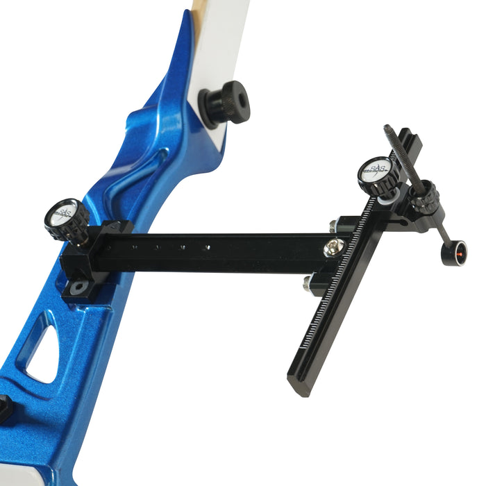 thumbnail interactive-video image 1 of SAS Archery Recurve Bow Sight - T-Shape Adjustable Target Sight With Fiber Optic Pin 1 of 11