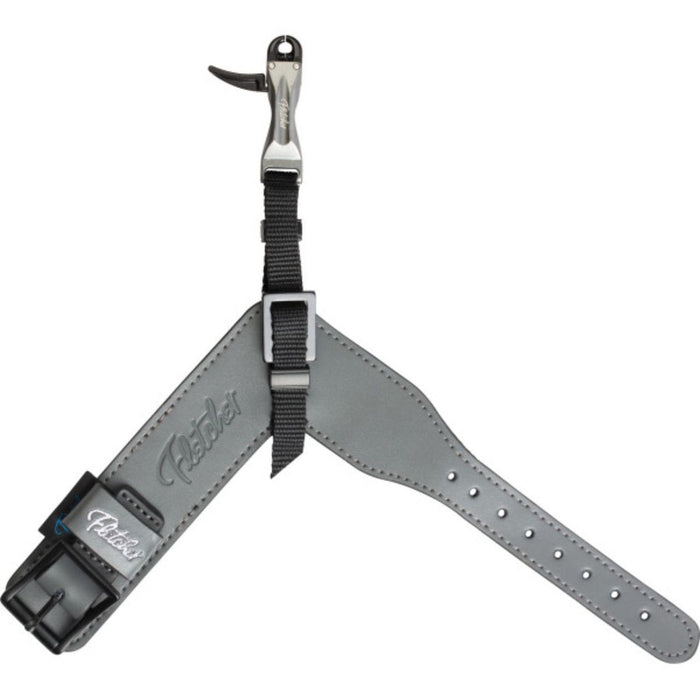 Fletcher Archery Arch X Caliper Index Finger Release w/ Adjustable Strap- Pewter