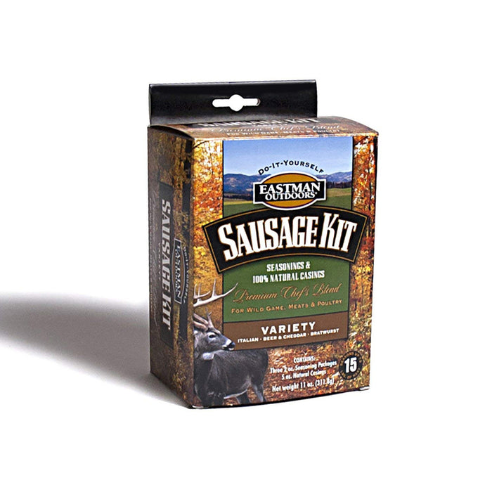 Eastman Outdoors Variety Sausage Kit for Wild Game Meats & Poultry Makes 15 Lbs